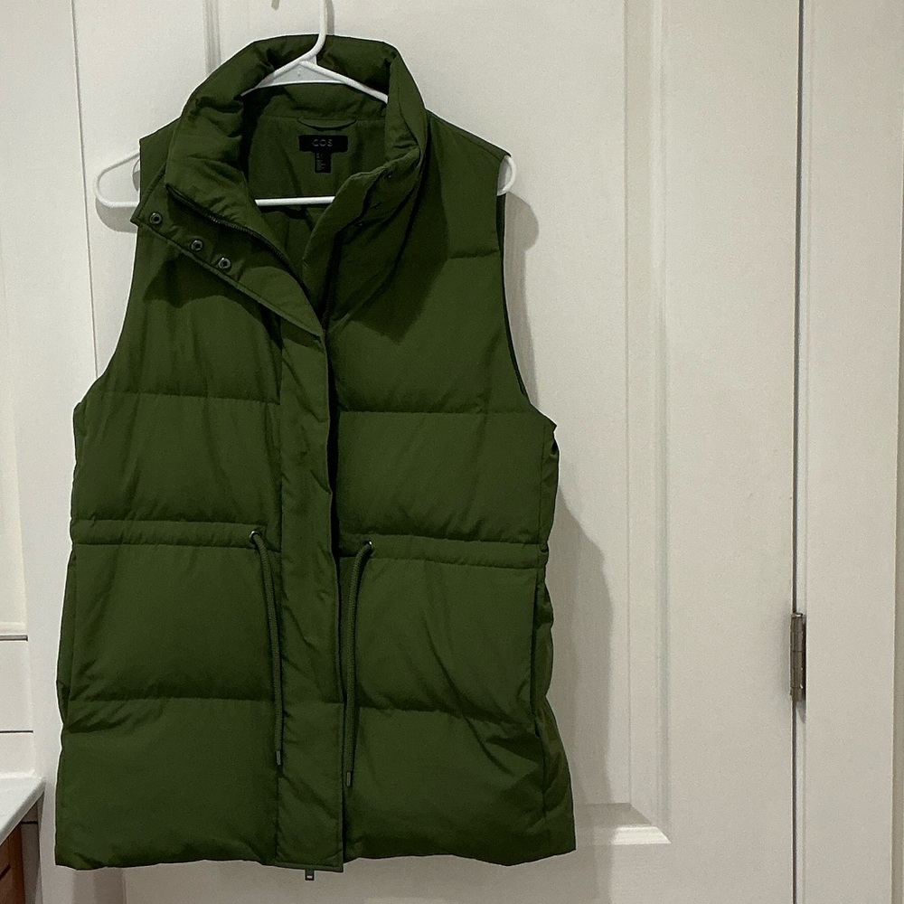 COS Green Puffer Vest